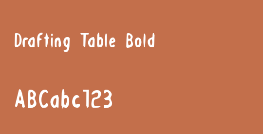 Drafting Table Bold