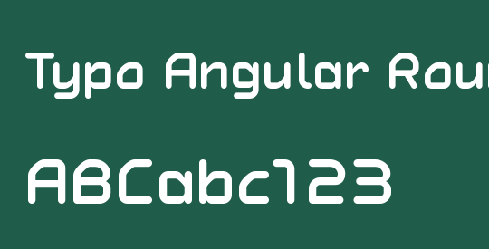 Typo Angular Rounded Demo