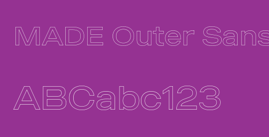 MADE Outer Sans Outline