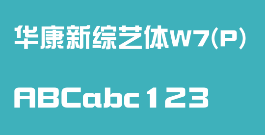 华康新综艺体W7(P)