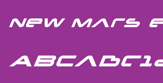New Mars Expanded Italic