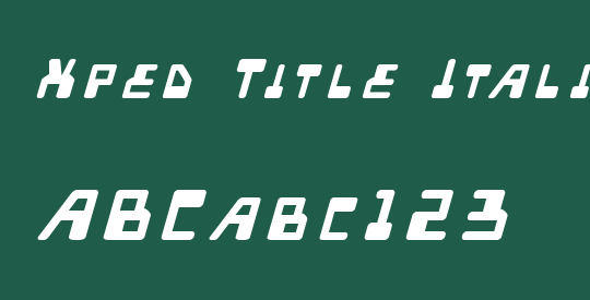 Xped Title Italic