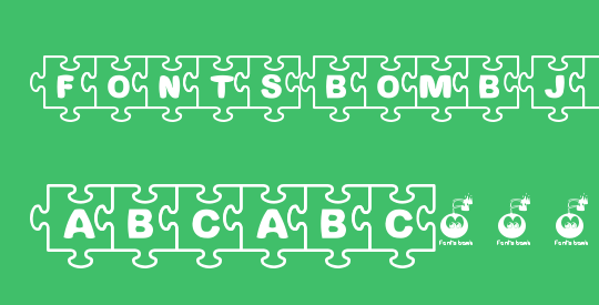 Fonts Bomb JiGSAW