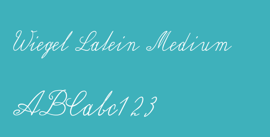 Wiegel Latein Medium