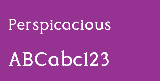 Perspicacious