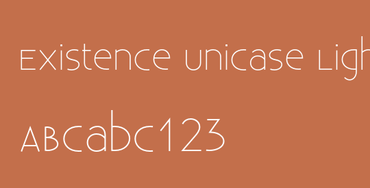 Existence Unicase Light