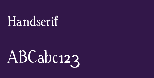Handserif