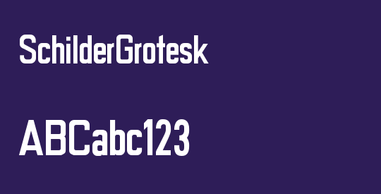 SchilderGrotesk