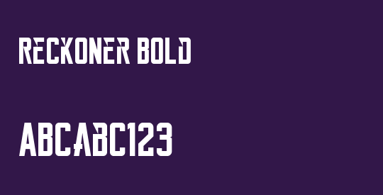 Reckoner Bold