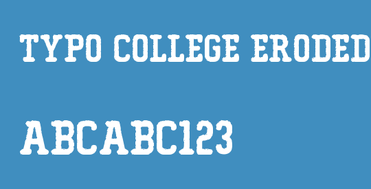 Typo College Eroded Demo