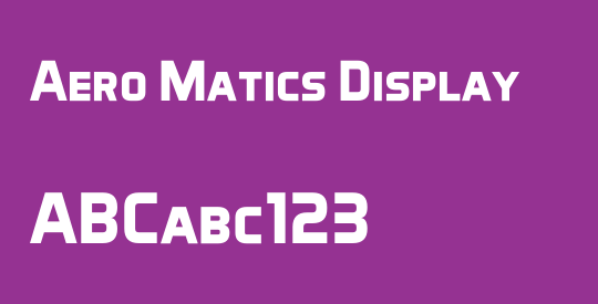 Aero Matics Display