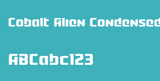 Cobalt Alien Condensed