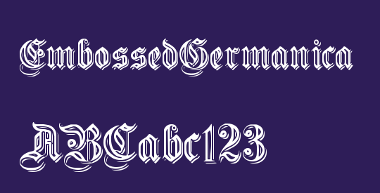 EmbossedGermanica