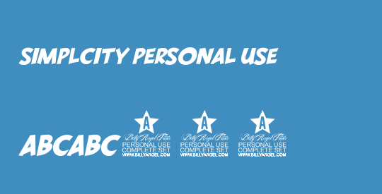 SIMPLCITY PERSONAL USE