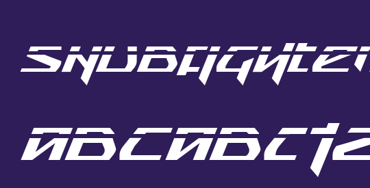 Snubfighter Phaser Italic