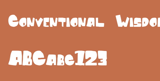 Conventional Wisdom