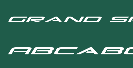 Grand Sport Expanded Italic