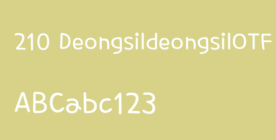 210 DeongsildeongsilOTF
