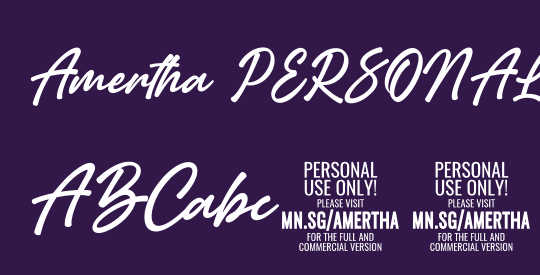 Amertha PERSONAL USE ONLY