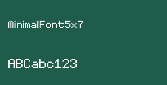 MinimalFont5x7