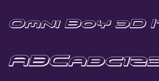 Omni Boy 3D Italic