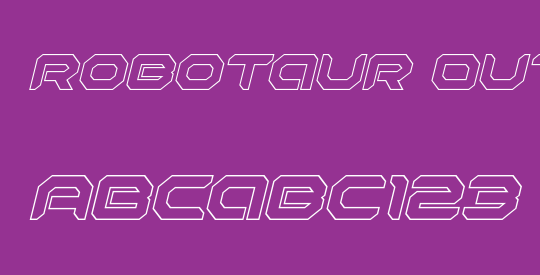 Robotaur Outline Italic