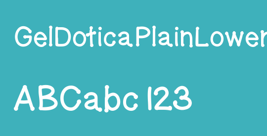 GelDoticaPlainLowerCaseThick