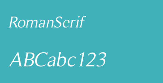 RomanSerif