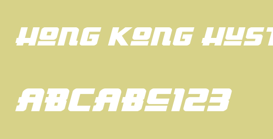 Hong Kong Hustle Expanded Italic