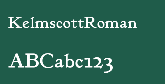 KelmscottRoman