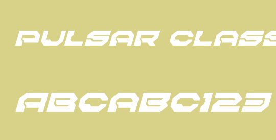 Pulsar Class Solid Italic