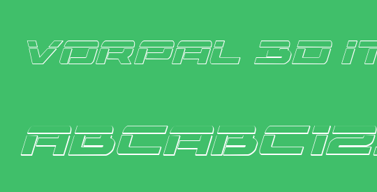 Vorpal 3D Italic