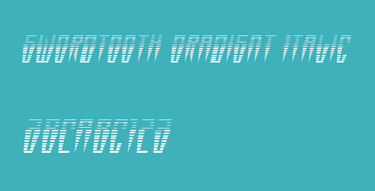 Swordtooth Gradient Italic