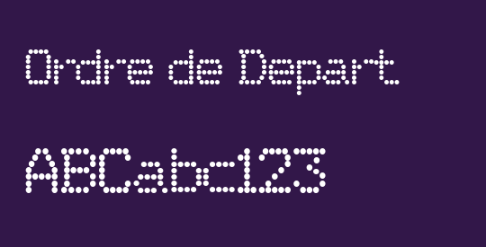 Ordre de Depart