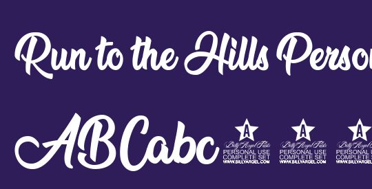 Run to the Hills Personal Use