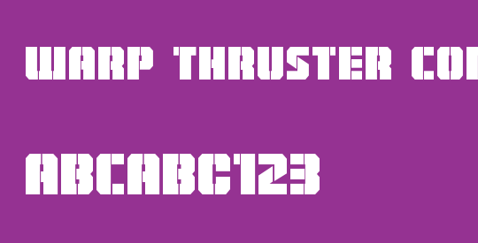 Warp Thruster Condensed