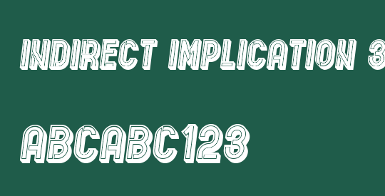 Indirect Implication 3D Filled