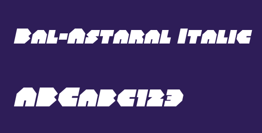 Bal-Astaral Italic