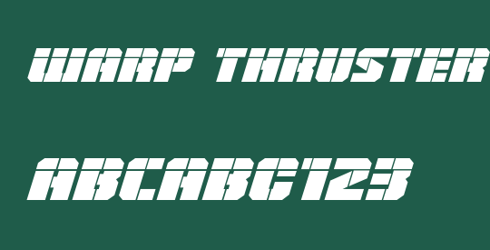 Warp Thruster Laser Italic
