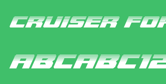 Cruiser Fortress Halftone Italic
