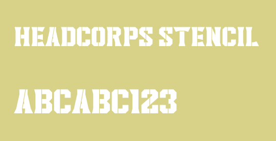 Headcorps Stencil