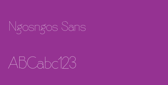 Ngosngos Sans