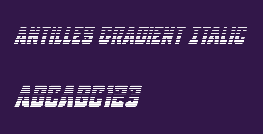 Antilles Gradient Italic