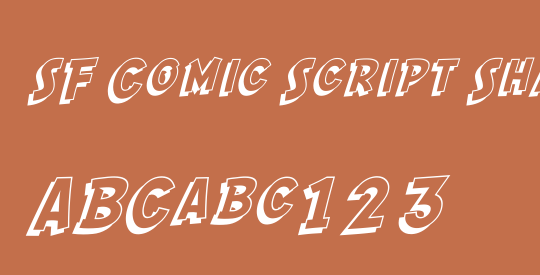 SF Comic Script Shaded