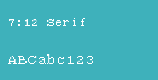 7:12 Serif