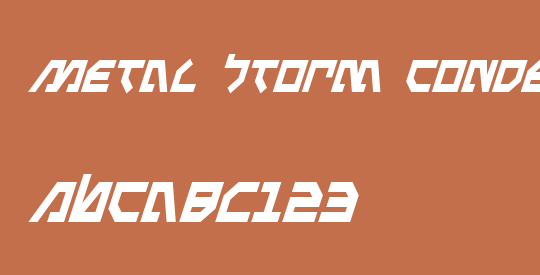 Metal Storm Condensed Italic