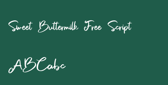 Sweet Buttermilk Free Script