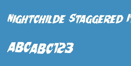 Nightchilde Staggered Italic