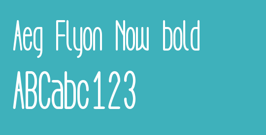 Aeg Flyon Now bold