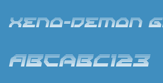 Xeno-Demon Gradient Italic